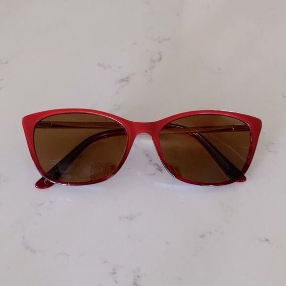 Salsa Red Cat Eye Eyeglasses - Picture 1 of 8